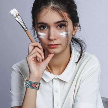 Adjustable Stretchy Solo Loop Nylon Strap Compatible with Apple Watch Elastic Band 38mm 40mm 41mm iWatch Series SE/7/6/5/4/3/2/1 (Green Arrow, 38mm/40mm/41mm)