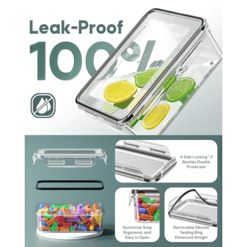 Canfanni 60 pcs Airtight Food Storage Containers Set