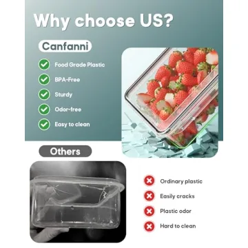 Canfanni 60 pcs Airtight Food Storage Containers Set