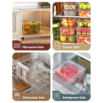 Canfanni 60 pcs Airtight Food Storage Containers Set