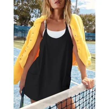 Nirovien Workout Tennis Dress with Shorts for Women