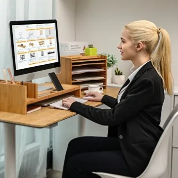 SONGMICS Bamboo Organizer 5 Shelves Eco-Friendly Design