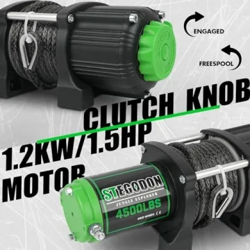 STEGODON 4500 lb Winch with Wireless Remote for ATV/UTV