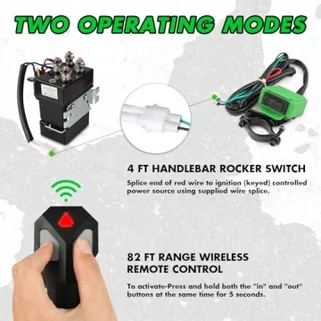 STEGODON 4500 lb Winch with Wireless Remote for ATV/UTV