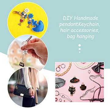 90 Colorful Makeup Charms for Jewelry DIY Enthusiasts