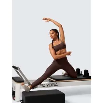 CRZ YOGA Womens Butterlift High Waisted Workout Leggings 28" - Pilates Gym Athletic Yoga Pants Buttery Soft Hot Fudge Brown Medium