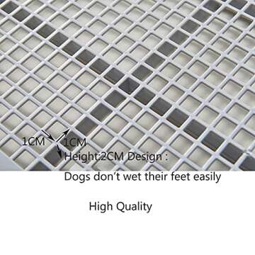 Smart Paws Corgi Potty Training Toilet,French Bulldog Training Tray,Pet Pads Holder,Dog Toilet 65X52CM