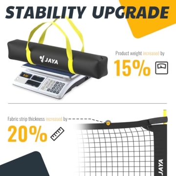 JAYA Stable Pickleball Net with Holder, Easy Setup, 22 Feet