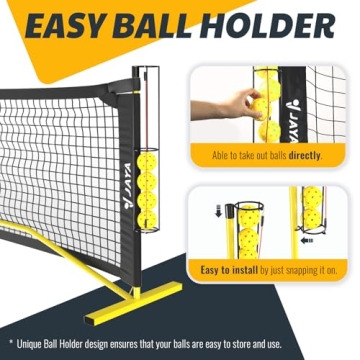 JAYA Stable Pickleball Net with Holder, Easy Setup, 22 Feet