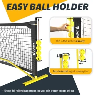 JAYA Stable Pickleball Net with Holder, Easy Setup, 22 Feet