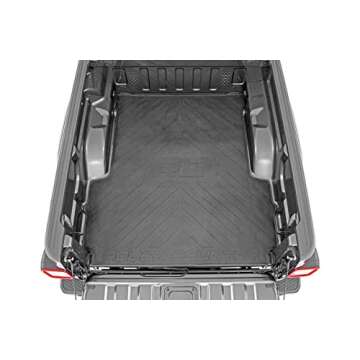 Rough Country Rubber Bed Mat for Jeep Gladiator JT (2020-2025) - Fits 5' (60") Bed, Non-Slip, Tear-Resistant Truck Bed Protection