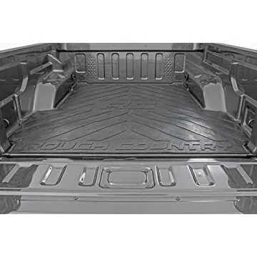 Rough Country Rubber Bed Mat for Jeep Gladiator JT (2020-2025) - Fits 5' (60") Bed, Non-Slip, Tear-Resistant Truck Bed Protection
