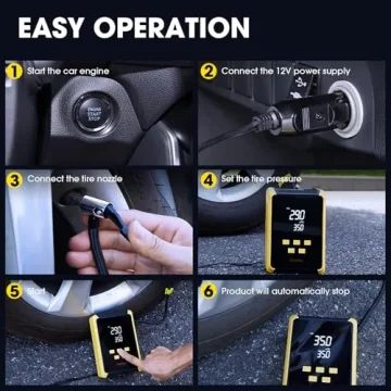 Portable Electric Tire Inflator for Fast Inflation