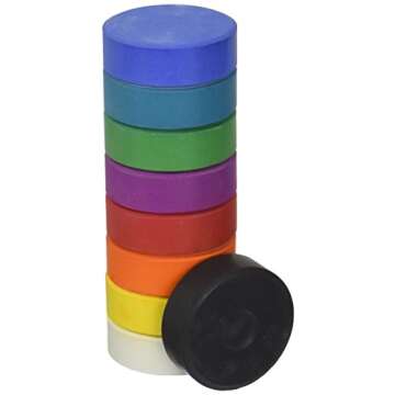 Jack Richeson Tempera Watercolor Cakes Refill Pack (Set of 9), Large