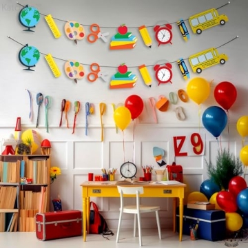 KatchOn 10ft Vibrant Reusable Back to School Banner