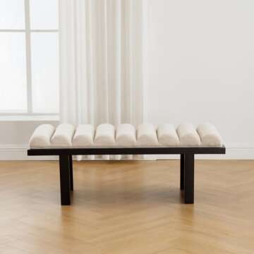 HEAH-YO Modern Bench - Stylish Upholstered Entryway Seating