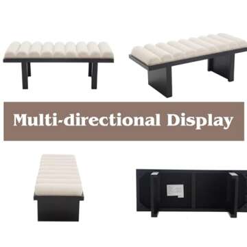 HEAH-YO Modern Bench - Stylish Upholstered Entryway Seating