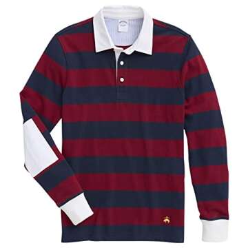 Brooks Brothers Men's Classic Long Sleeve Rugby Shirt