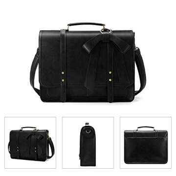 Stylish ECOSUSI Women Briefcase for 15.6" Laptop
