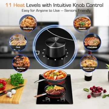 KOXKING 12 Inch Electric Cooktop for Fast Cooking
