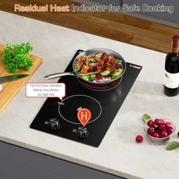 KOXKING 12 Inch Electric Cooktop for Fast Cooking