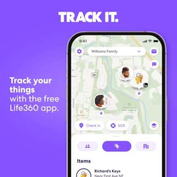 Tile by Life360 Mate Bluetooth Tracker - Perfect for Key Finding