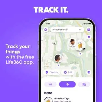 Tile by Life360 Mate Bluetooth Tracker - Perfect for Key Finding