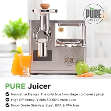 PURE Juicer Premium Cold Press Machine for Healthy Juicing