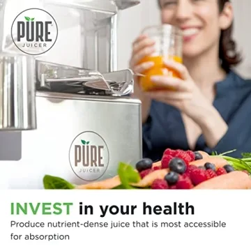 PURE Juicer Premium Cold Press Machine for Healthy Juicing