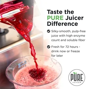 PURE Juicer Premium Cold Press Machine for Healthy Juicing