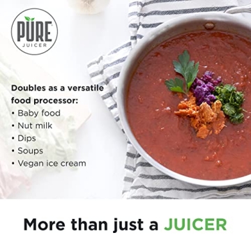 PURE Juicer Premium Cold Press Machine for Healthy Juicing