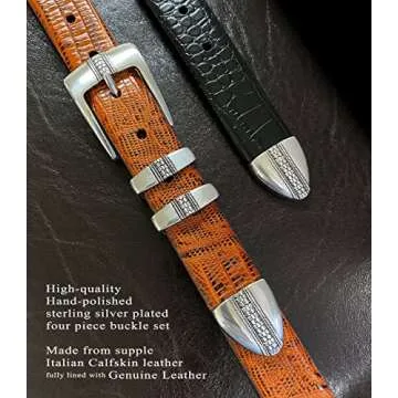 Brandon Italian Calfskin Golf Dress Belt 1-1/8" Wide