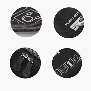 Packing Cubes Set Travel Luggage Organizers Suitcase Lightweight Accessories Black