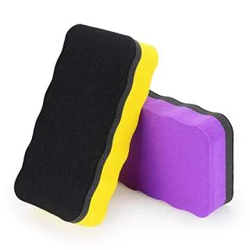 Tamaki 6 Pack Magnetic Whiteboard Eraser, Dry Eraser Board Erasers, Dry Erasers for White Board, Whiteboard Erasers for Kids Classroom, 6 Colors, Wavy, 4.2 x 2.2 x 0.8 Inch