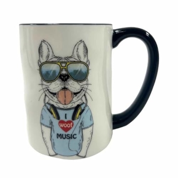 Hipster Animal Coffee Mugs 17.5 oz Signature Housewares