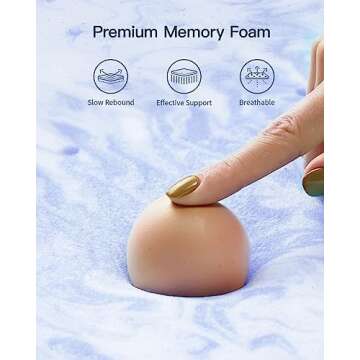 PERLECARE 3 Inch Twin Memory Foam Mattress Topper - Cooling, Pressure Relief, CertiPUR-US Certified