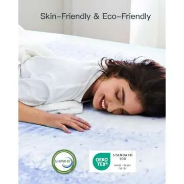 PERLECARE 3 Inch Twin Memory Foam Mattress Topper