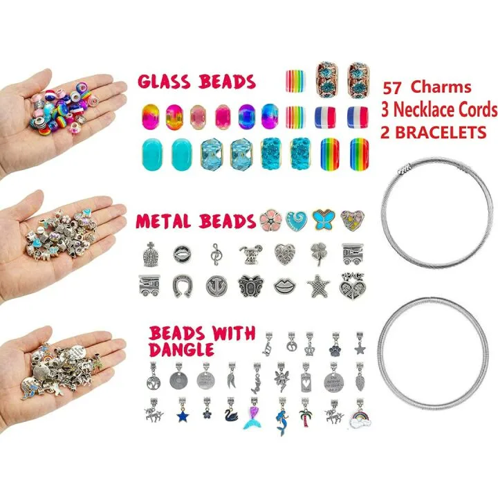 Klmars Charm Bracelet Kit - Unicorn & Mermaid Designs
