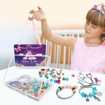Klmars Charm Bracelet Kit - Unicorn & Mermaid Designs