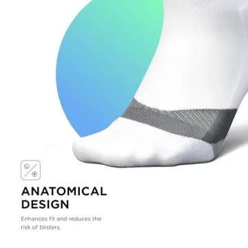 Feetures Elite Light Cushion Quarter Solid - Sport Sock with Targeted Compression - White, S (1 Pair)