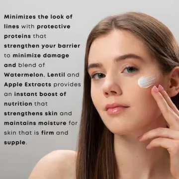 Georgette Klinger Line Solution Moisturizer - Protein Packed Anti-Aging Face Cream with Watermelon & Apple - Reduce the Appearance of Wrinkles, Enhance Firmness, and Preserve Hydration - 1.7 oz