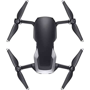 DJI Mavic Air Quadcopter with Remote Controller - Onyx Black Max Flight Bundle with Spare Battery, and Custom Mavic Air Hard Shell Back Pack