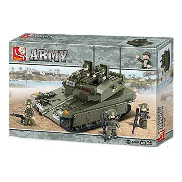 Sluban Merkava Tank Building Block Set - 344 Pieces