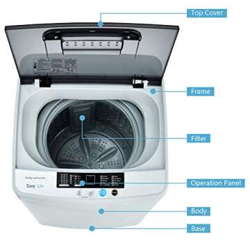 COSTWAY 2-in-1 Portable Washing Machine for Easy Laundry