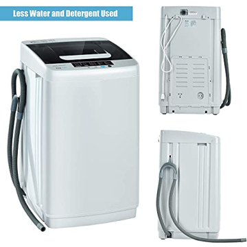 COSTWAY 2-in-1 Portable Washing Machine for Easy Laundry
