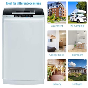 COSTWAY 2-in-1 Portable Washing Machine for Easy Laundry