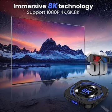 Android TV Box 12.0 8K Streaming Mini Keyboard Included