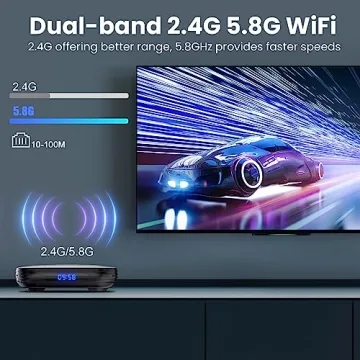 Android TV Box 12.0 8K Streaming Mini Keyboard Included