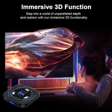 Android TV Box 12.0 8K Streaming Mini Keyboard Included