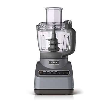Ninja Professional Plus Food Processor 1000-Peak-Watts with Auto-iQ Preset Programs Chop Puree Dough Slice Shred with a 9-Cup Capacity and a Silver Stainless Finish (BN601C) - Canadian Version